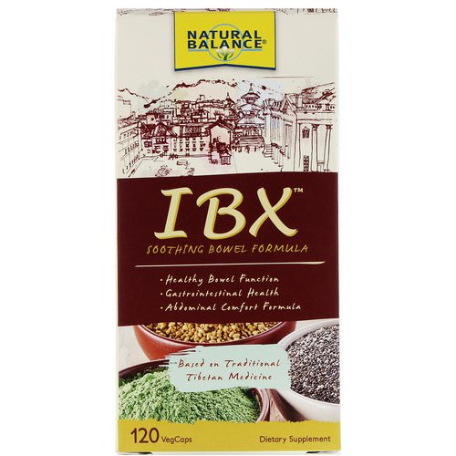 Natural Balance, IBX Soothing Bowel Formula, 120 Veg Caps فوائد