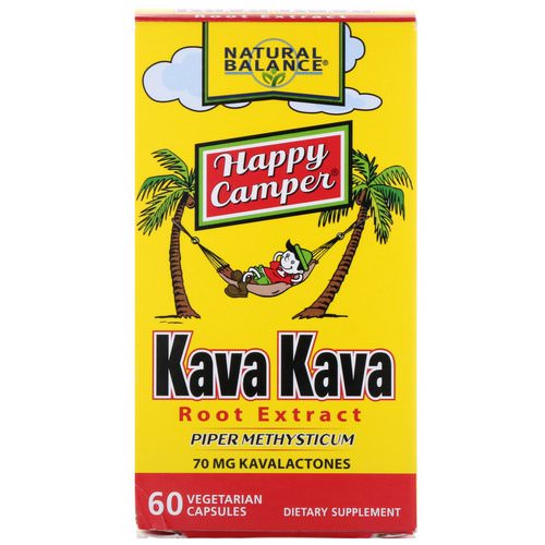Natural Balance, Kava Kava Root Extract, 60 Vegetarian Capsules فوائد