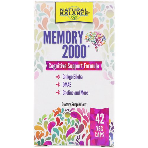 Natural Balance, Memory 2000, 42 Veg Caps فوائد