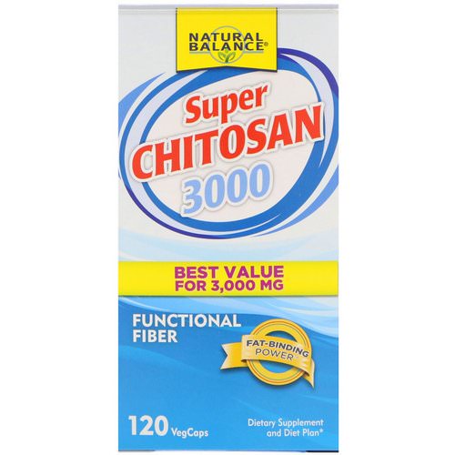 Natural Balance, Super Chitosan 3000, 120 Veg Caps فوائد