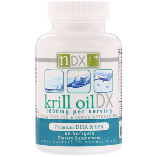 Natural Dynamix (NDX), Krill Oil DX, 1000 mg, 60 Softgels فوائد