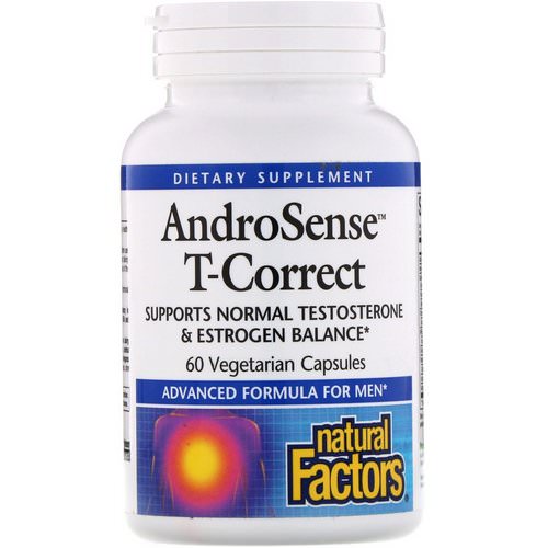 Natural Factors, AndroSense T-Correct, 60 Vegetarian Capsules فوائد