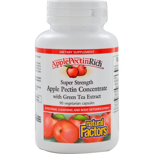 Natural Factors, ApplePectinRich, Super Strength Apple Pectin Concentrate, 90 Veggie Caps فوائد