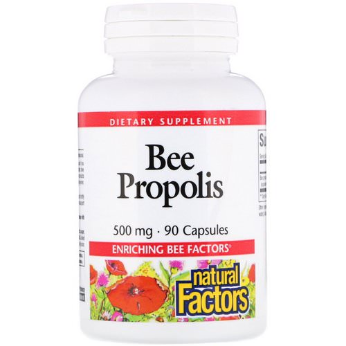 Natural Factors, Bee Propolis, 250 mg, 90 Capsules فوائد