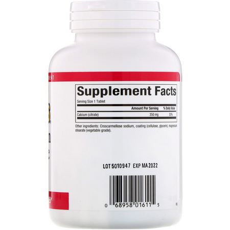 Natural Factors, Calcium Citrate, 350 mg, 90 Tablets:سترات الكالسي,م, الكالسي,م