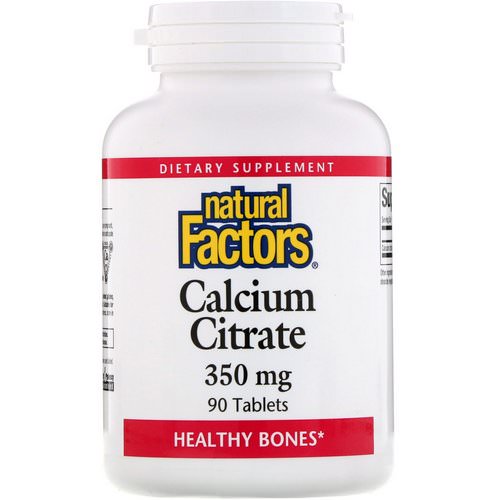 Natural Factors, Calcium Citrate, 350 mg, 90 Tablets فوائد