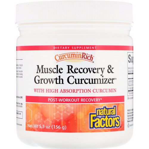 Natural Factors, CurcuminRich, Muscle Recovery & Growth Curcumizer, 5.5 oz (156 g) فوائد