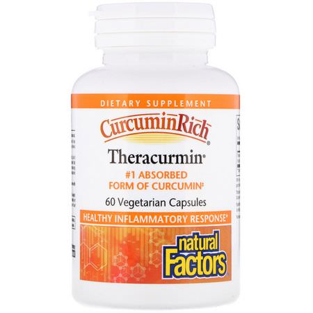 Natural Factors Curcumin - الكركمين, الكركم, مضادات الأكسدة, المكملات الغذائية