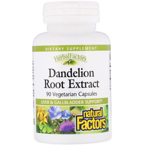Natural Factors, Dandelion Root Extract, 90 Vegetarian Capsules فوائد