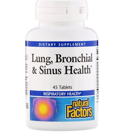 Natural Factors, Lung, Bronchial & Sinus Health, 45 Tablets فوائد