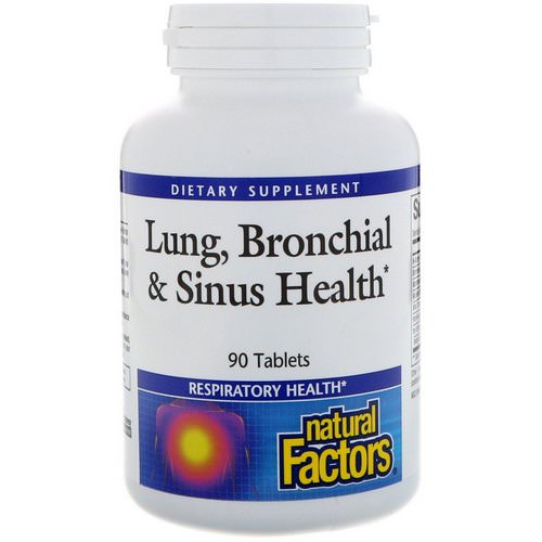 Natural Factors, Lung, Bronchial & Sinus Health, 90 Tablets فوائد
