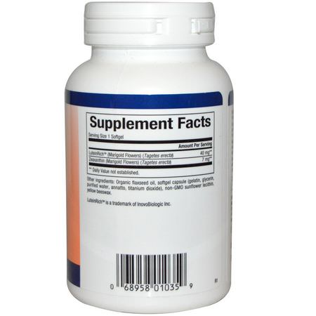 Natural Factors, Lutein, 40 mg, 60 Softgels:زياكسانثين, ل,تين