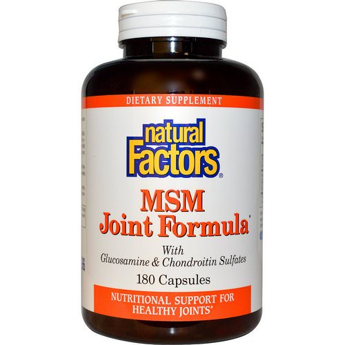 Natural Factors, MSM Joint Formula, 180 Capsules فوائد