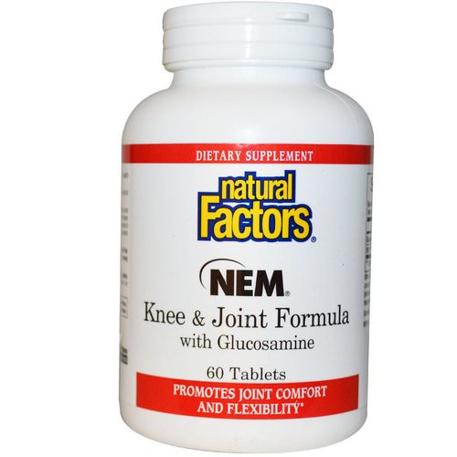 Natural Factors, NEM Knee & Joint Formula with Glucosamine, 60 Tablets فوائد