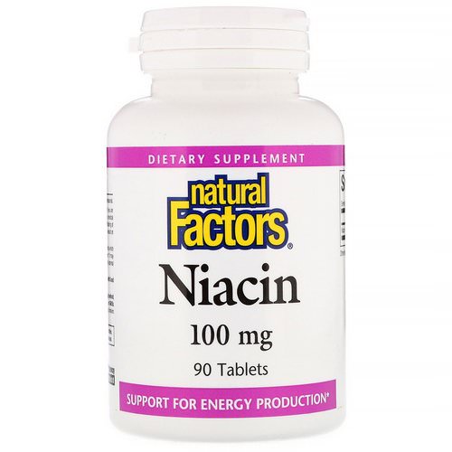 Natural Factors, Niacin, 100 mg, 90 Tablets فوائد