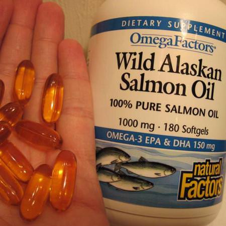 Natural Factors Salmon Oil - زيت السلم,ن, Omegas EPA DHA, زيت السمك, المكملات الغذائية