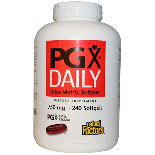 Natural Factors, PGX Daily, Ultra Matrix Softgels, 750 mg, 240 Softgels فوائد