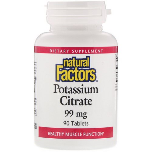 Natural Factors, Potassium Citrate, 99 mg, 90 Tablets فوائد