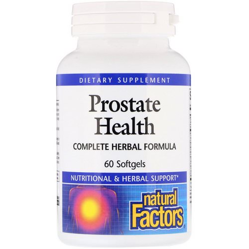 Natural Factors, Prostate Health, Complete Herbal Formula, 60 Softgels فوائد