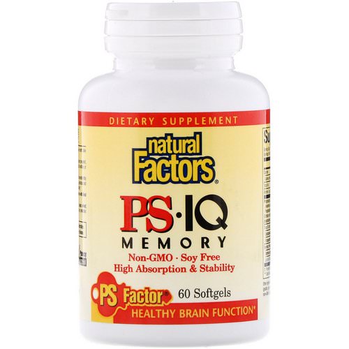 Natural Factors, PS• IQ Memory, 60 Softgels فوائد