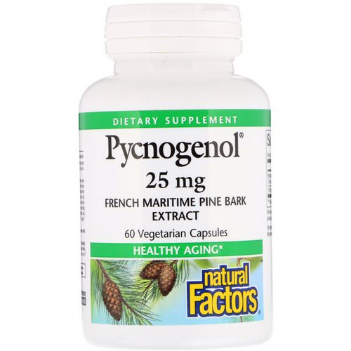 Natural Factors, Pycnogenol, 25 mg, 60 Vegetarian Capsules فوائد