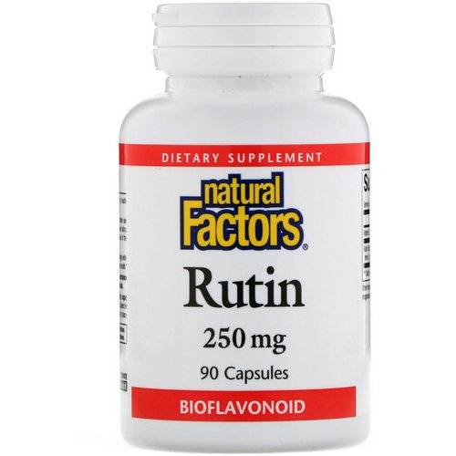 Natural Factors, Rutin, 250 mg, 90 Capsules فوائد
