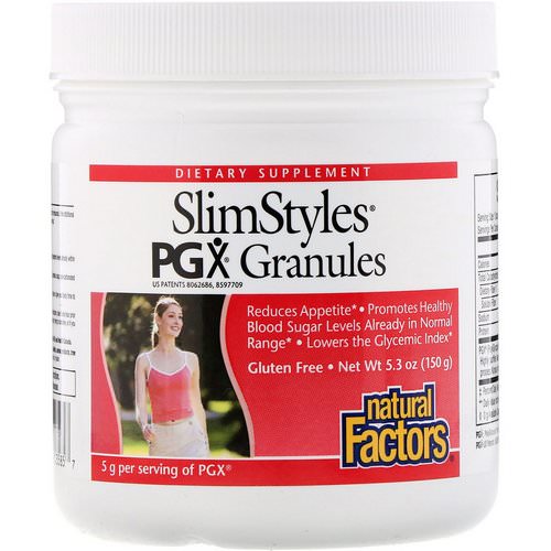 Natural Factors, SlimStyles, PGX Granules, Unflavored, 5.3 oz (150 g) فوائد