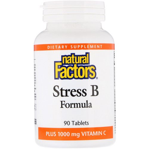 Natural Factors, Stress B Formula, Plus 1000 mg Vitamin C, 90 Tablets فوائد