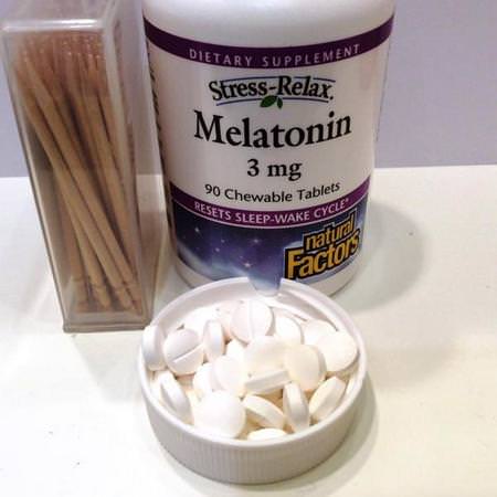 Natural Factors Melatonin - الميلات,نين, الن,م, المكملات الغذائية