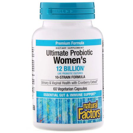 Natural Factors Probiotic Formulas Women's Health - صحة المرأة, البر,بي,تيك, الهضم, المكملات الغذائية