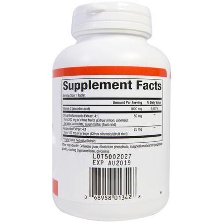 Natural Factors, Vitamin C, Time Release, 1000 mg, 180 Tablets:الأنفل,نزا ,السعال
