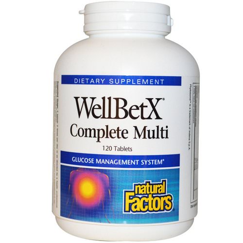 Natural Factors, WellBetX Complete Multi, 120 Tablets فوائد