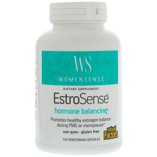 Natural Factors, WomenSense, EstroSense, Hormone Balancing, 120 Vegetarian Capsules فوائد