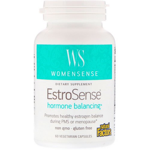 Natural Factors, WomenSense, EstroSense, Hormone Balancing, 60 Vegetarian Capsules فوائد