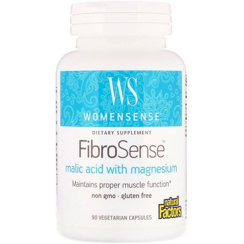 Natural Factors, WomenSense, FibroSense, Malic Acid with Magnesium, 90 Vegetarian Capsules فوائد