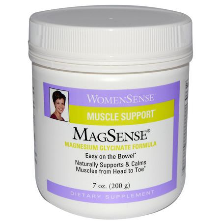 Natural Factors, WomenSense, MagSense, Magnesium Glycinate Formula, 7 oz (200 g):المغنيسي,م ,المعادن