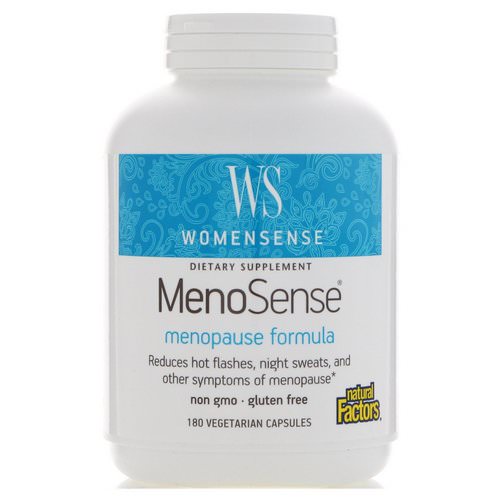 Natural Factors, WomenSense, MenoSense, Menopause Formula, 180 Vegetarian Capsules فوائد