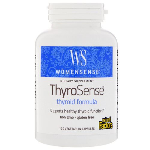 Natural Factors, WomenSense, ThyroSense, Thyroid Formula, 120 Vegetarian Capsules فوائد