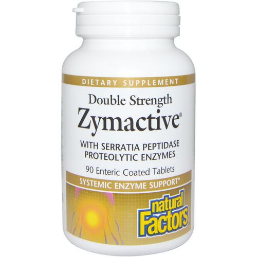 Natural Factors, Zymactive, Double Strength, 90 Enteric Coated Tablets فوائد