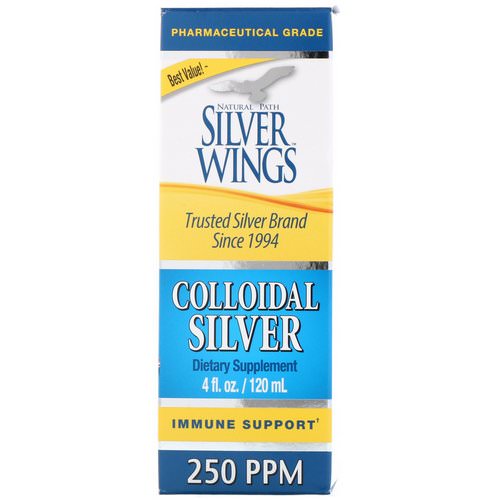 Natural Path Silver Wings, Colloidal Silver, 250 ppm, 4 fl oz (120 ml) فوائد