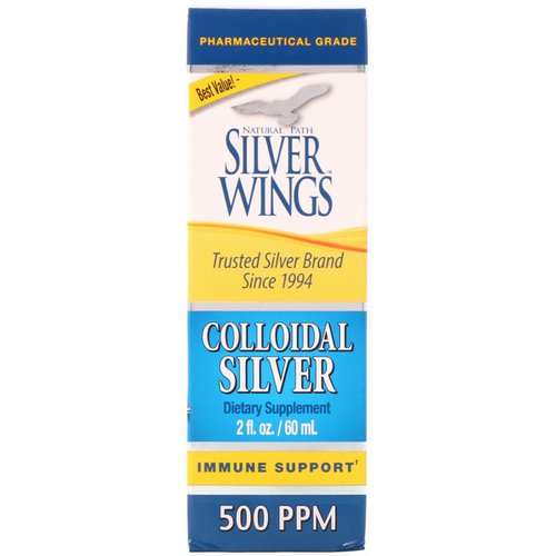 Natural Path Silver Wings, Colloidal Silver, 500 PPM, 2 fl oz (60 ml) فوائد