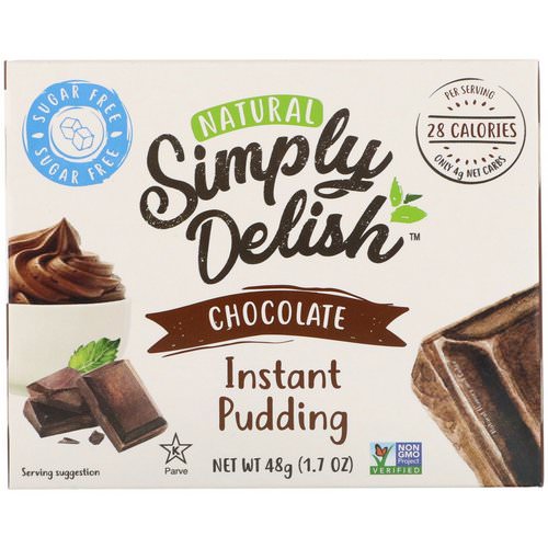 Natural Simply Delish, Natural Instant Pudding, Chocolate, 1.7 oz (48 g) فوائد
