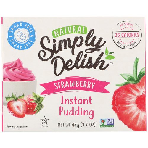 Natural Simply Delish, Natural Instant Pudding, Strawberry, 1.7 oz (48 g) فوائد