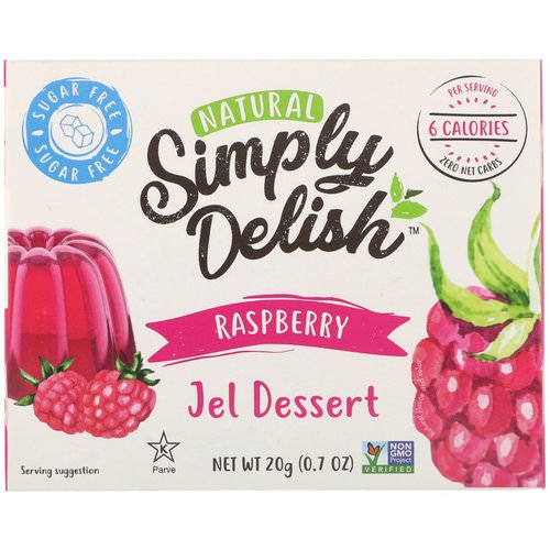 Natural Simply Delish, Natural Jel Dessert, Raspberry, 0.7 oz (20 g) فوائد