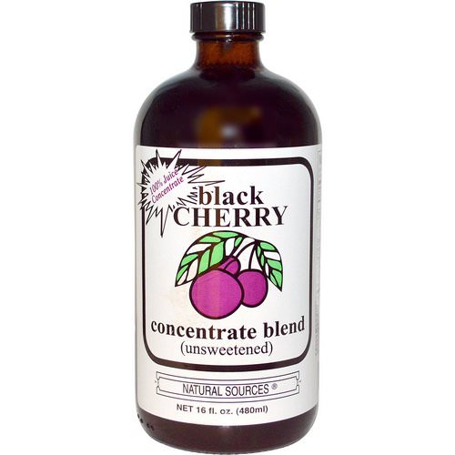 Natural Sources, Black Cherry Concentrate Blend (Unsweetened), 16 fl oz (480 ml) فوائد