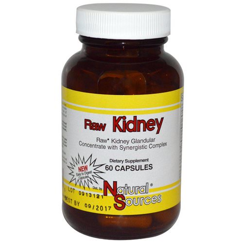 Natural Sources, Raw Kidney, 60 Capsules فوائد