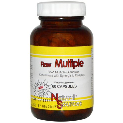 Natural Sources, Raw Multiple, 60 Capsules فوائد