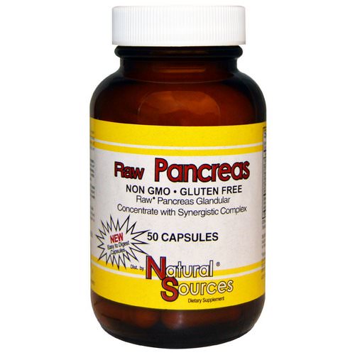 Natural Sources, Raw Pancreas, 50 Capsules فوائد