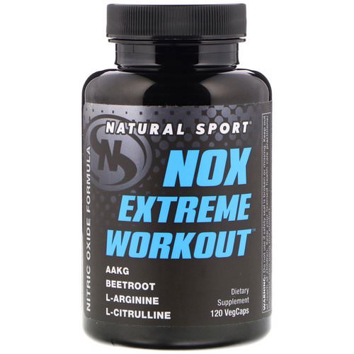 Natural Sport, NOX Extreme Workout, 120 VegCaps فوائد