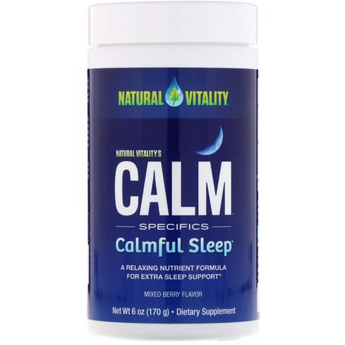 Natural Vitality, Calm, Calmful Sleep, Mixed Berry Flavor, 6 oz (170 g) فوائد